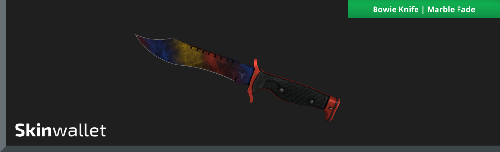 csgo bowie knife marble fade