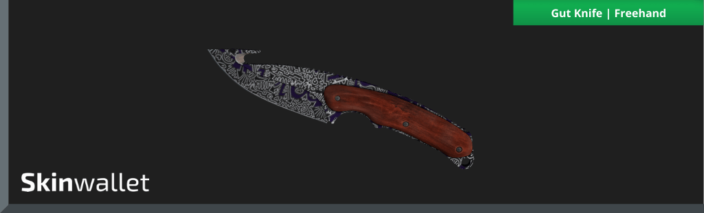 csgo gut knife freehand skin