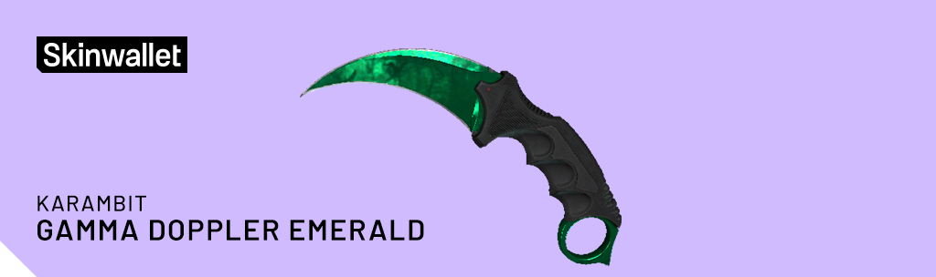 karambit gamma doppler emerald csgo skin